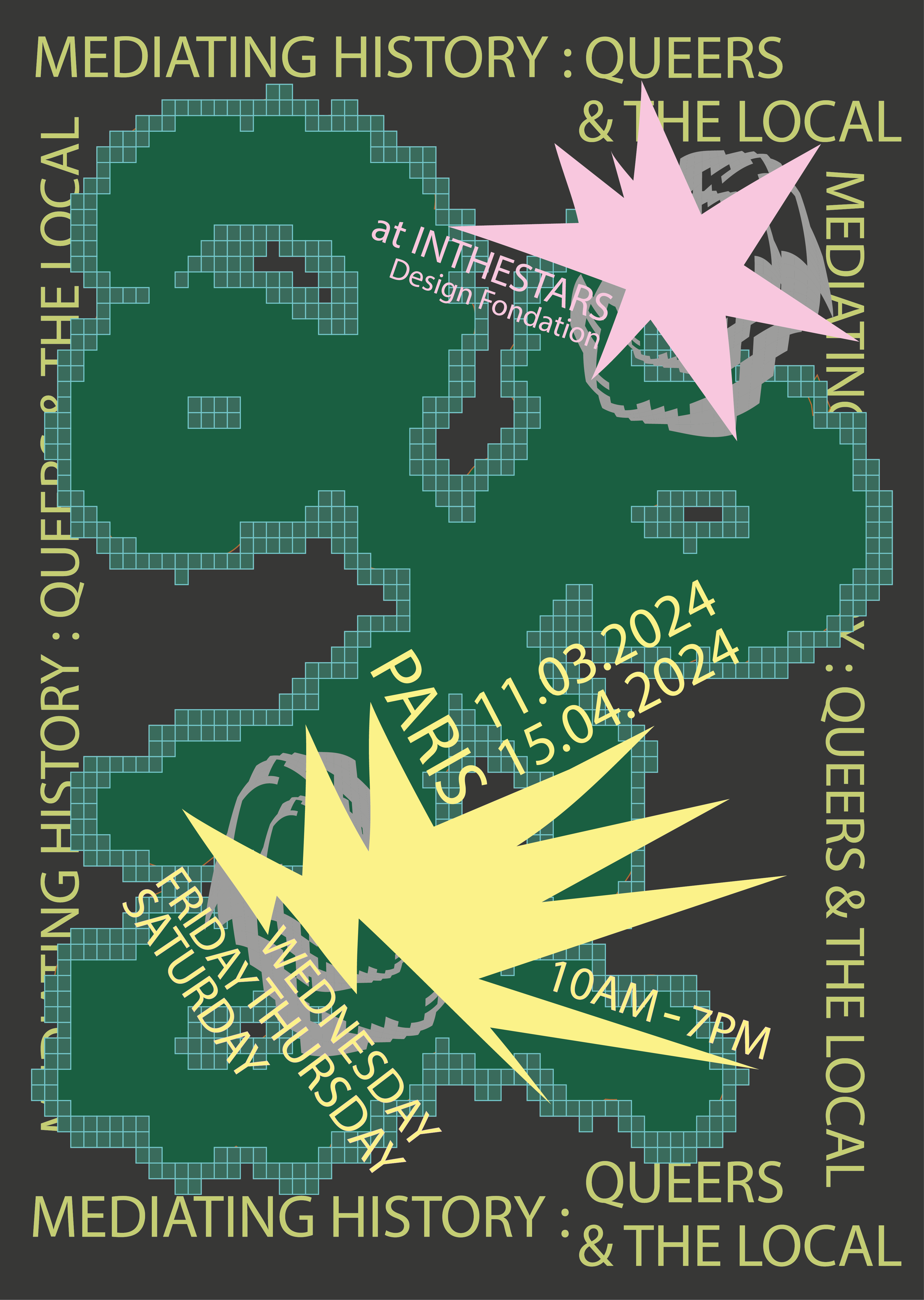 Affiche d'exposition imaginaire réalisé sur Illustrator, mettant en avant les objets précieux des personnes. Version jaune et bleu.